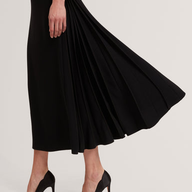 DAHRCY: Sleeveless Midi Dress With Pleat Detail