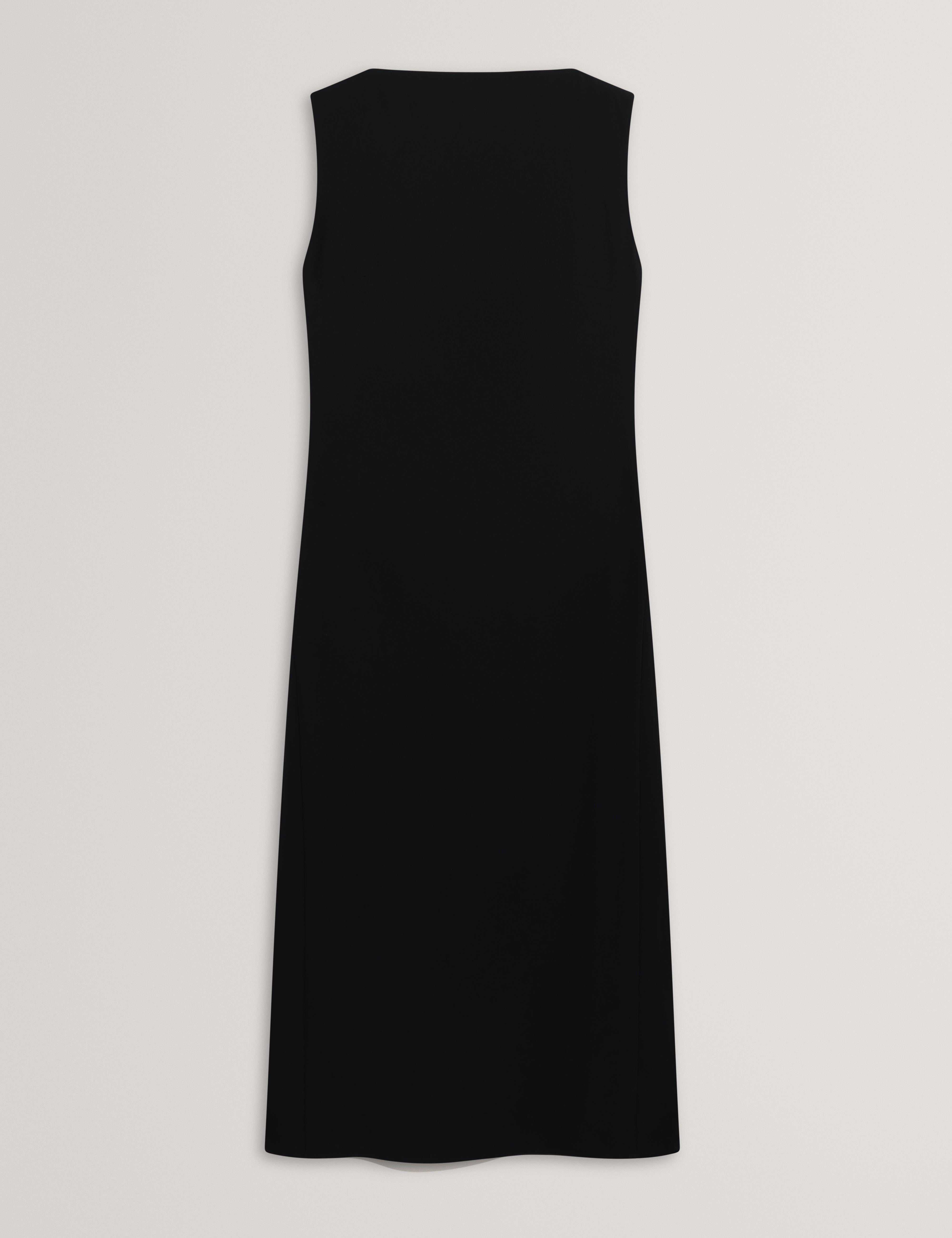 DAHRCY: Sleeveless Midi Dress With Pleat Detail