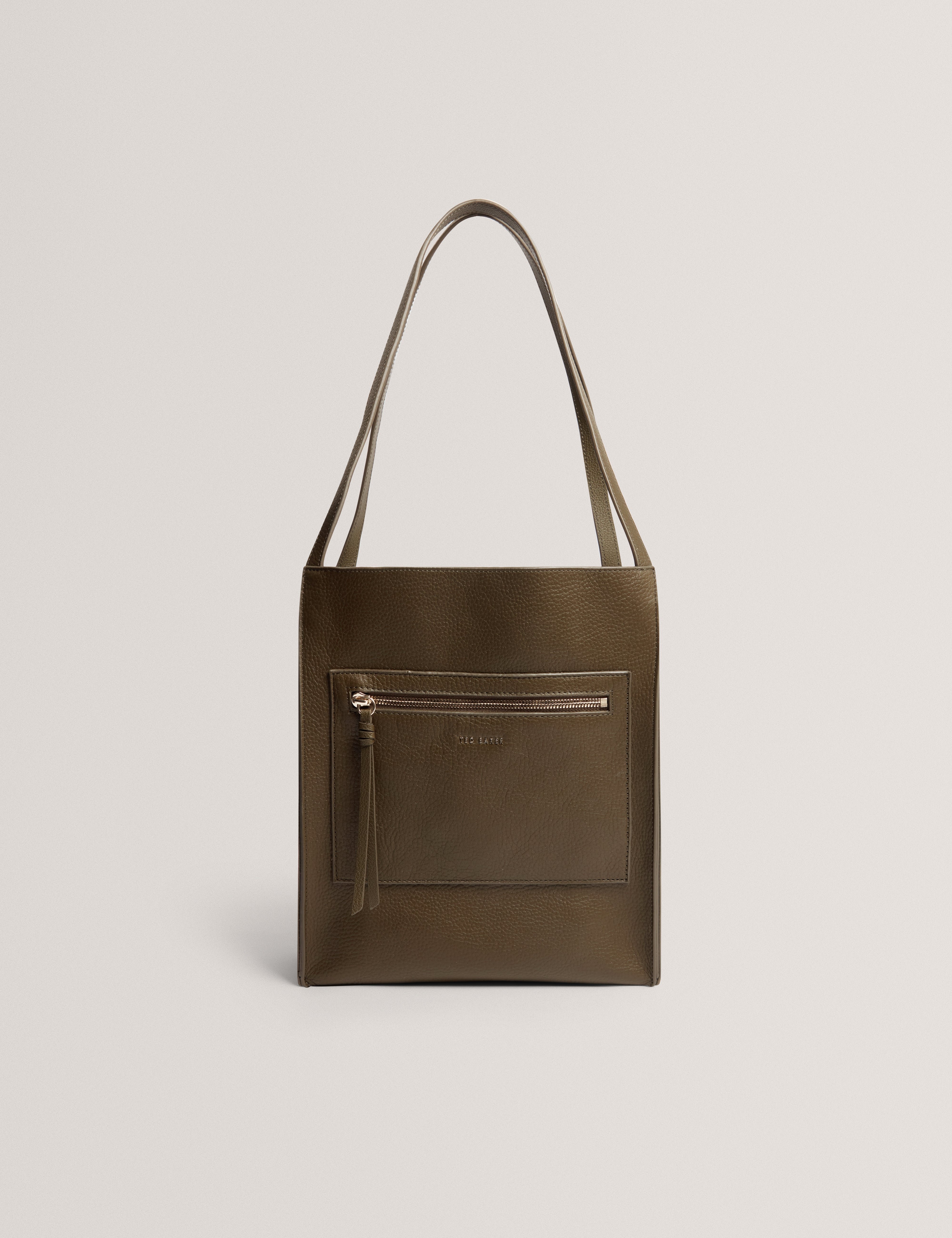 TAALA: Soft Slouch Small Leather Tote