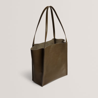 TAALA: Soft Slouch Small Leather Tote