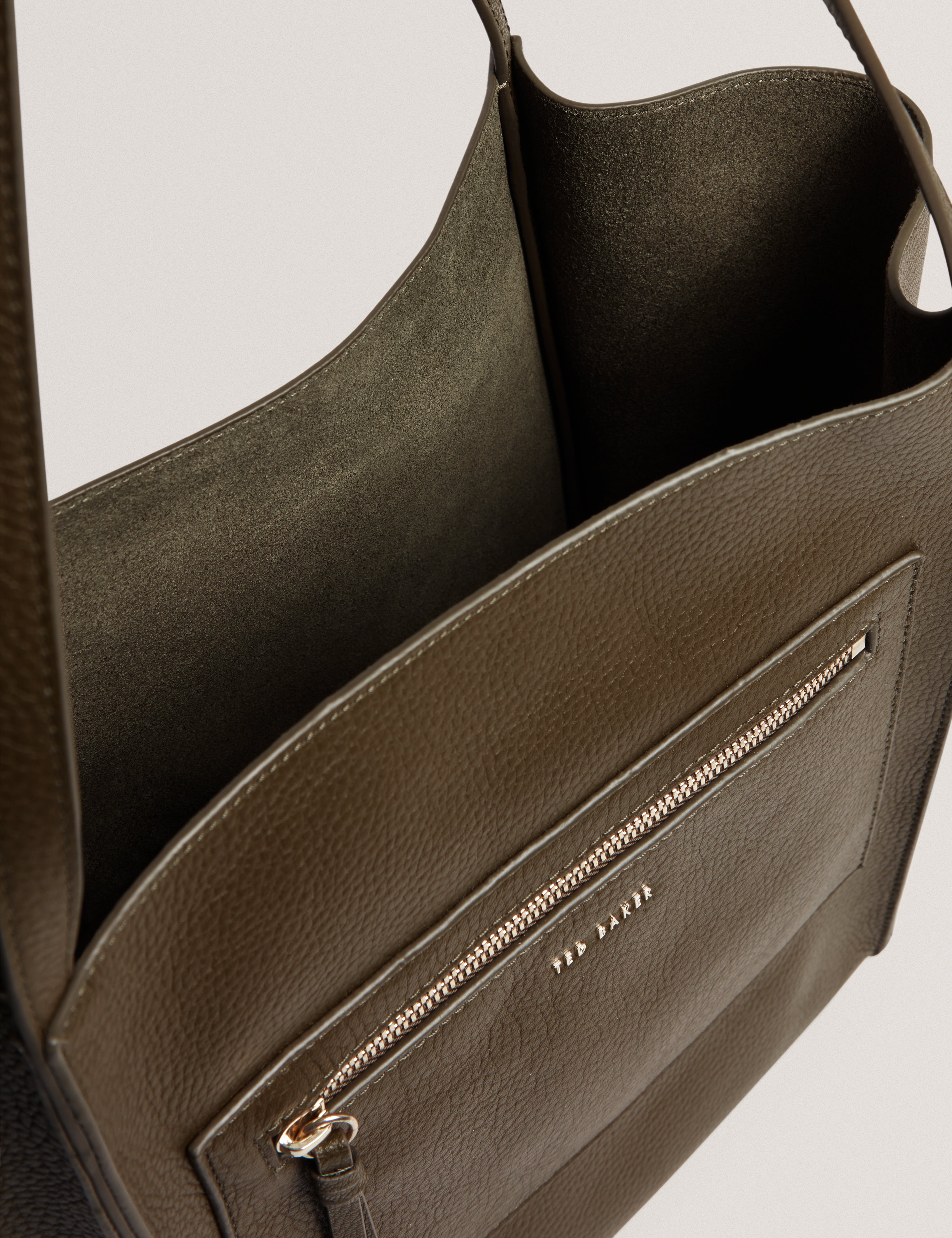 TAALA: Soft Slouch Small Leather Tote