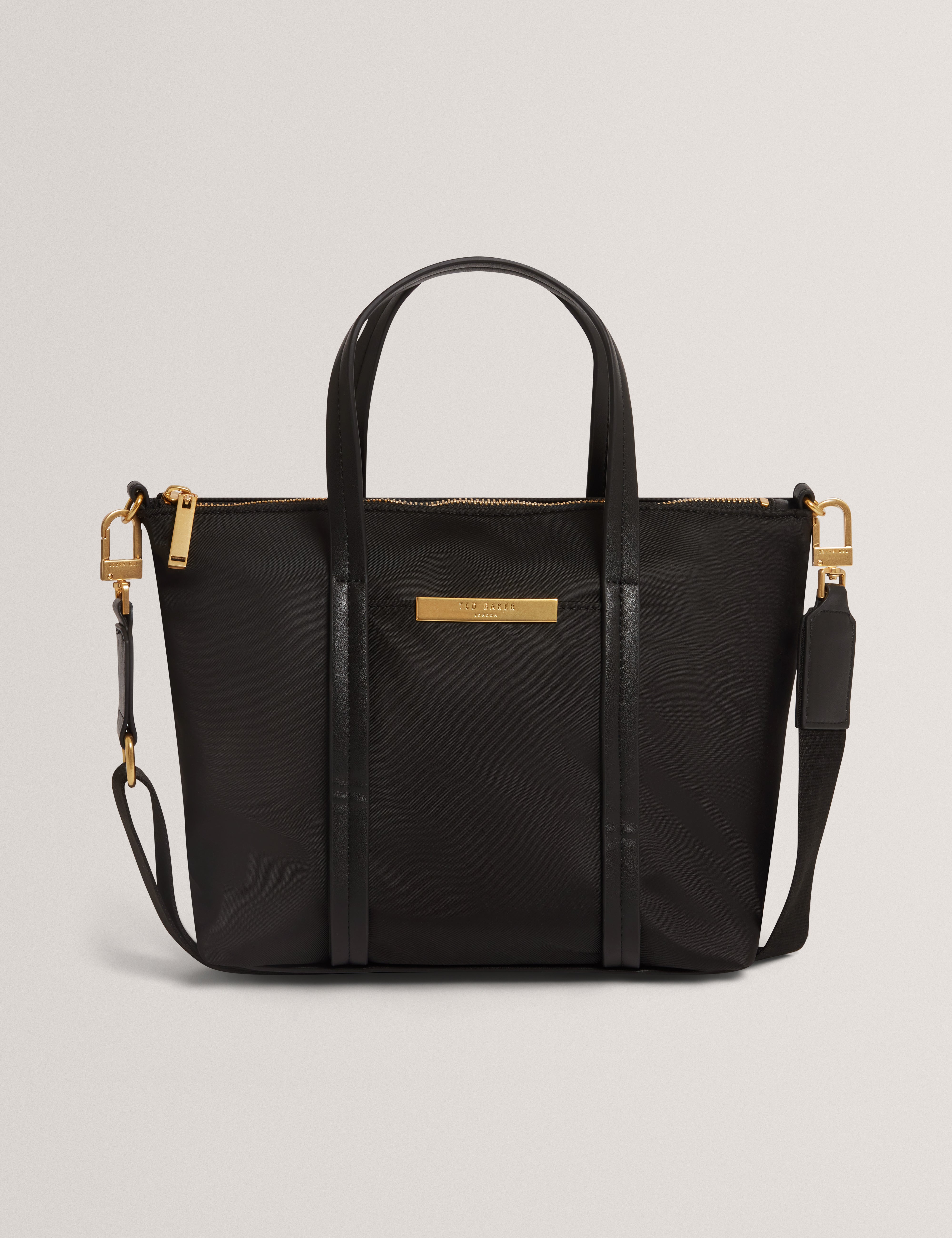 NYKKIE: Nylon Mini Crossbody Tote Bag