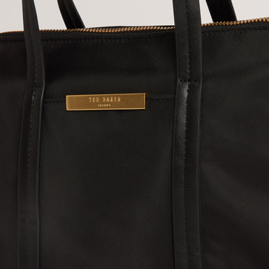 NYKKIE: Nylon Mini Crossbody Tote Bag