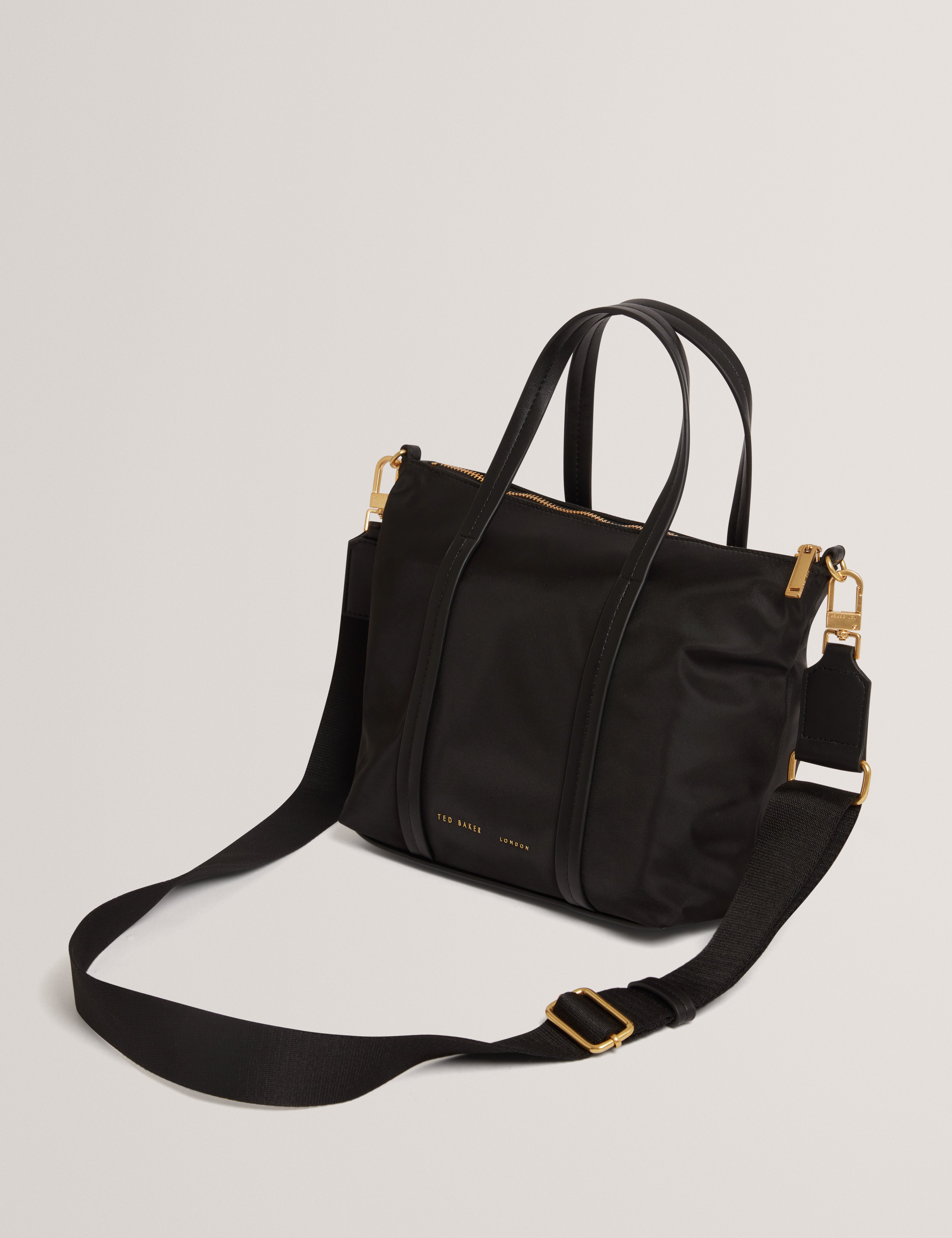NYKKIE: Nylon Mini Crossbody Tote Bag