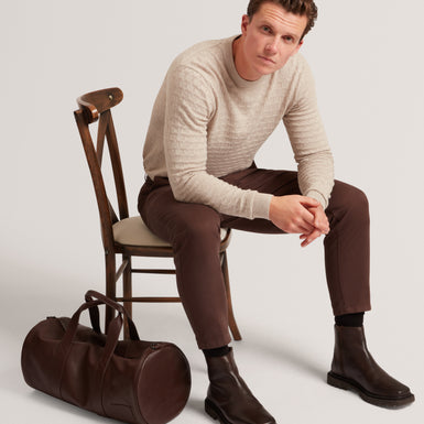 SAINSY: T Stitch Crew Neck