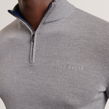CLOUDEN: Branded Merino Half Zip