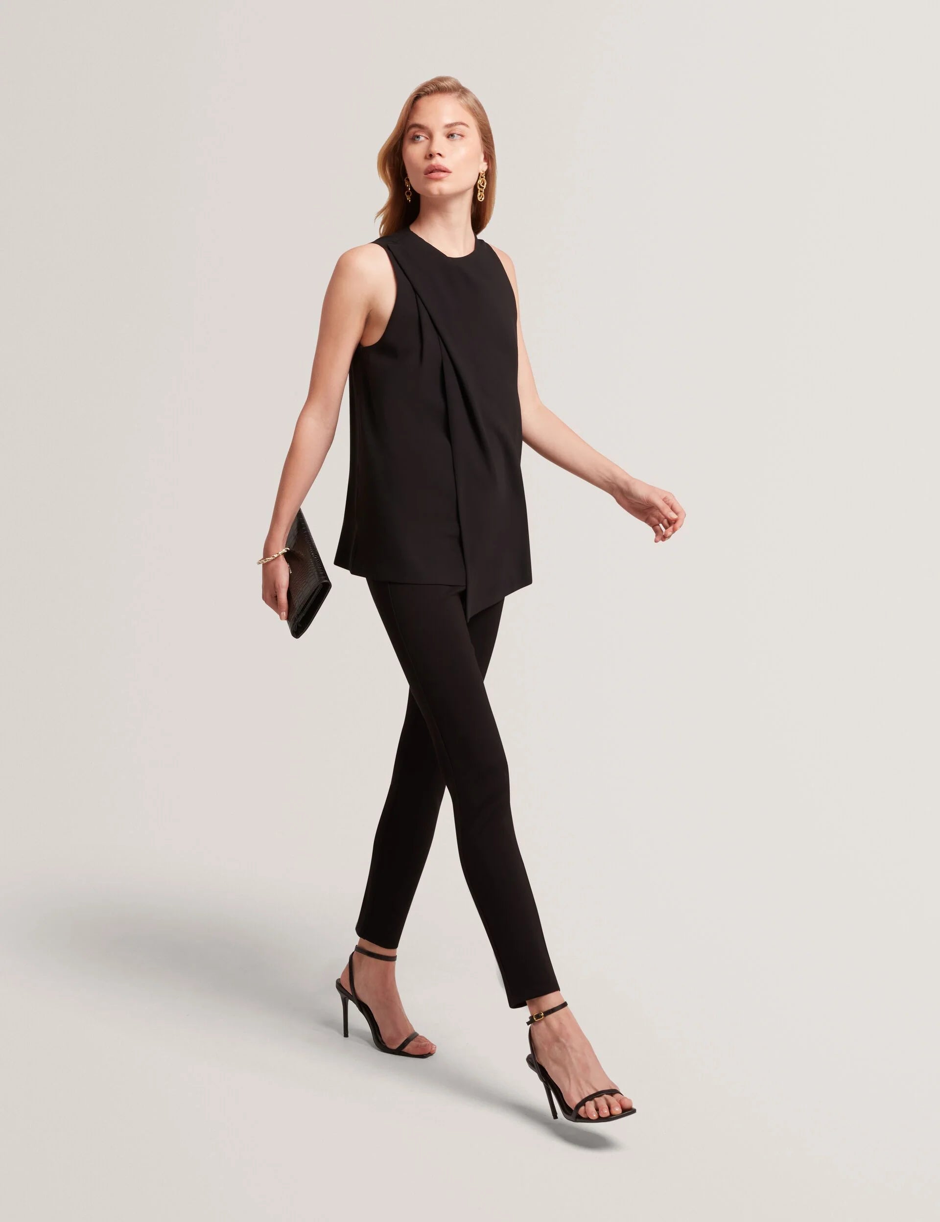 FELINDA:Fly Front Stretch Legging