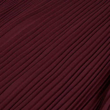 AGARA: Crepe Pleated Short Sleeve Top