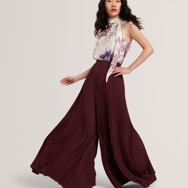 HARYX: Pleated Wide Leg Trouser