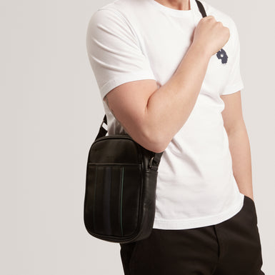 KEIIGAN: Stripe PU Flight Bag