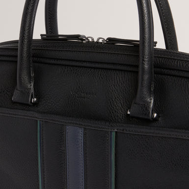 KENRIIK: Stripe PU Document Bag