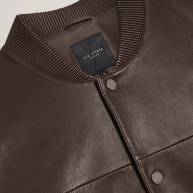 LEEAMS: Premium Leather Bomber Jacket