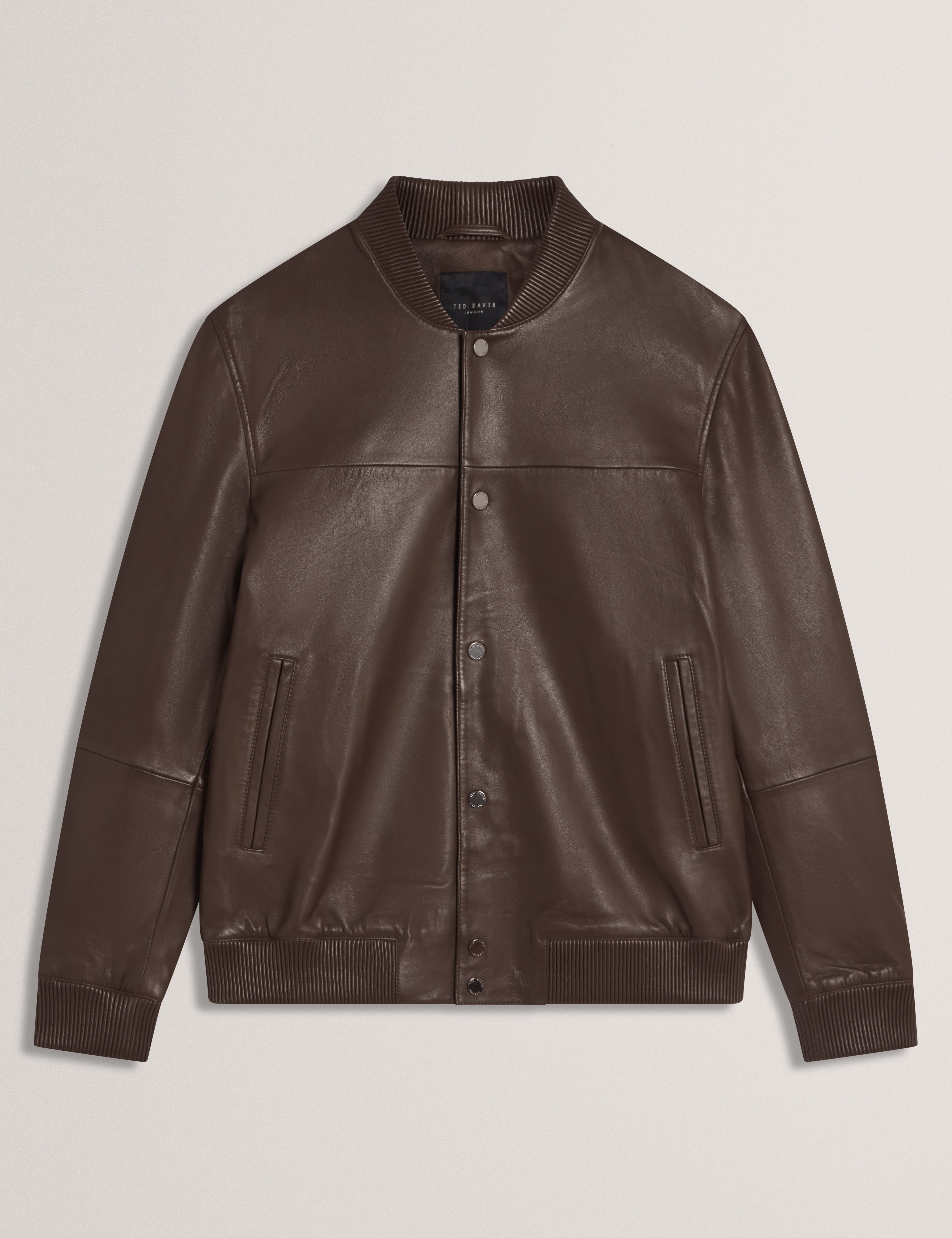 LEEAMS: Premium Leather Bomber Jacket