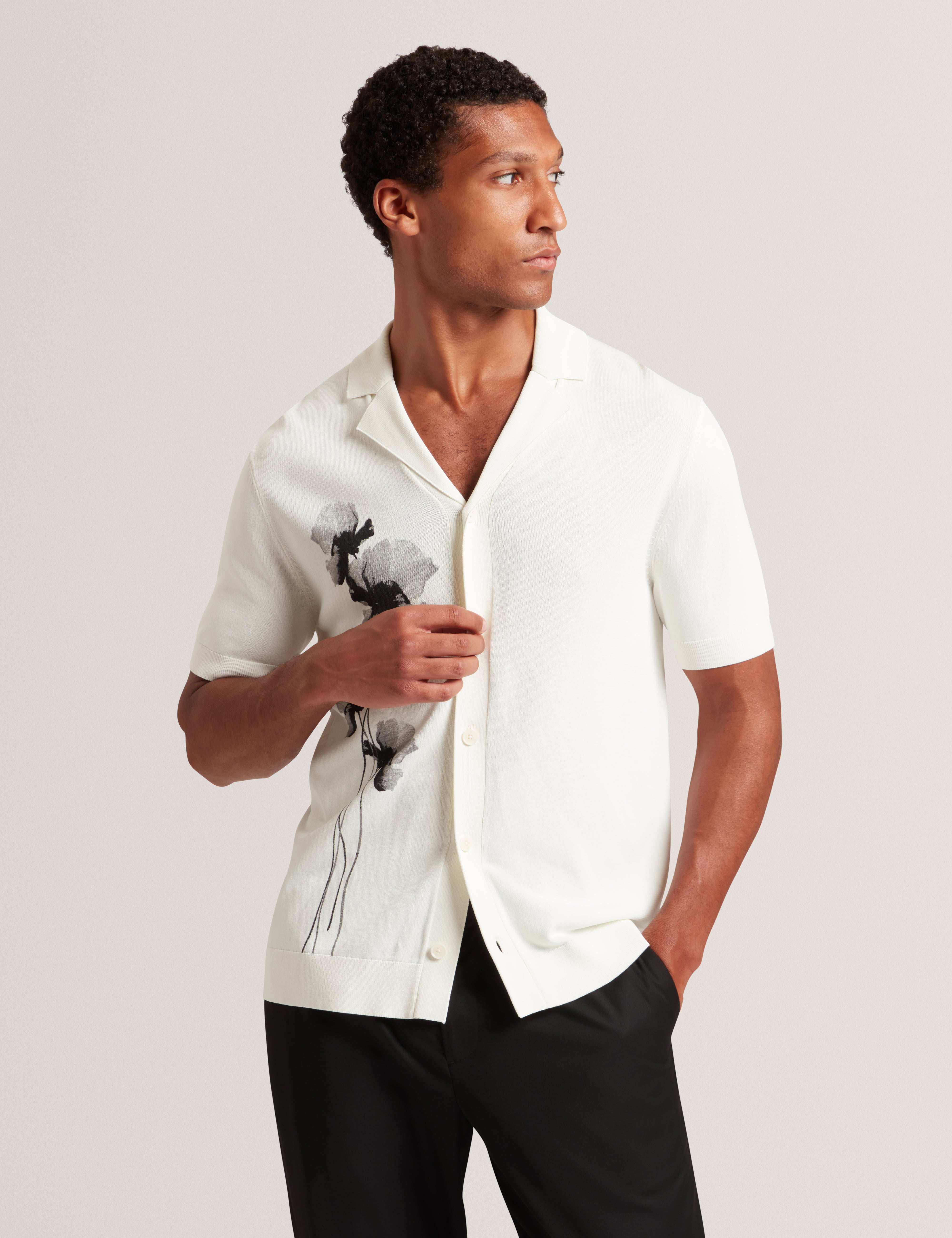 DAFFID: SS Knitted Floral Shirt