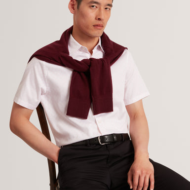 SEFSHO: SS Slim Fit Circle Geo Print Shirt