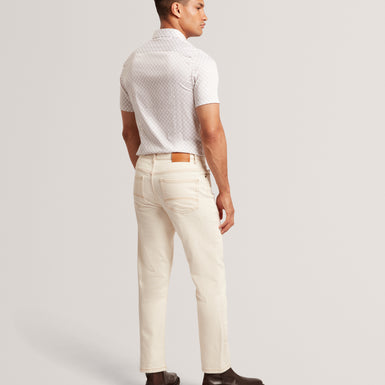 SEFSHO: SS Slim Fit Circle Geo Print Shirt