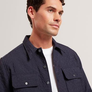 GENTIL: Jacquard Overshirt