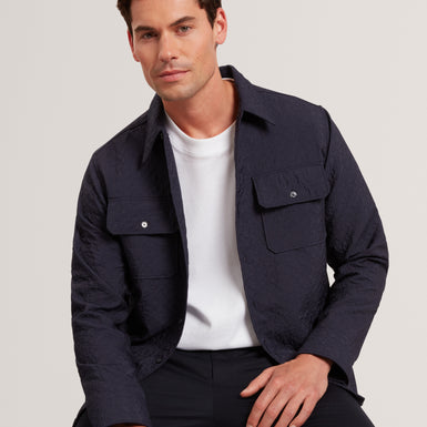 GENTIL: Jacquard Overshirt