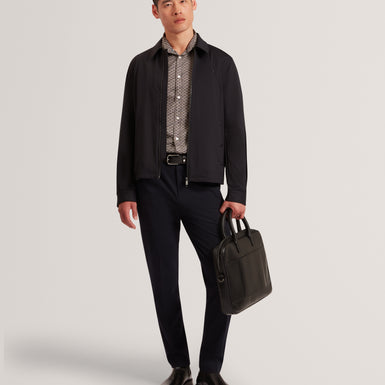 AGNAR: LS Regular Fit Wave Geo Print Shirt