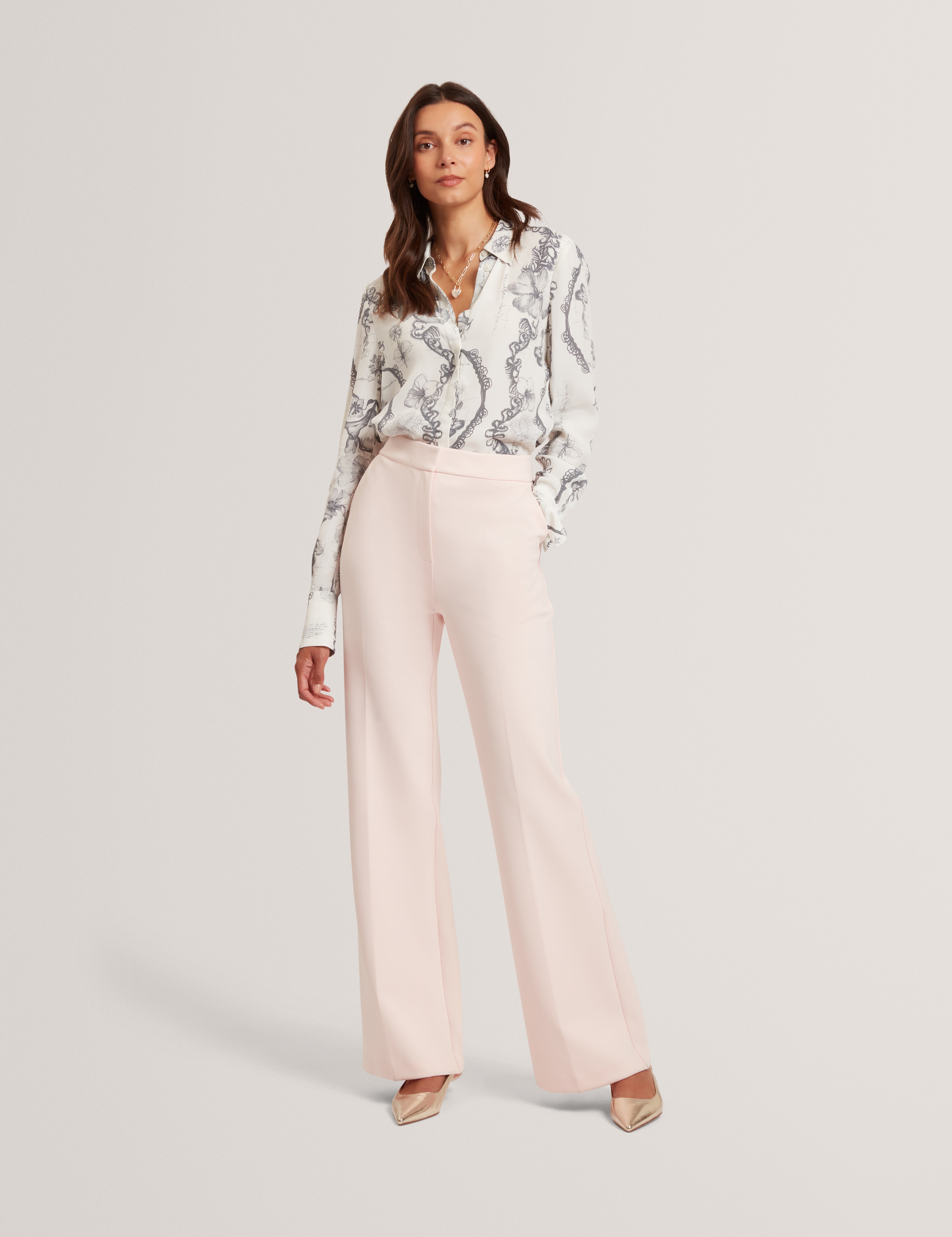INDRIV: High Waisted Flare Trouser