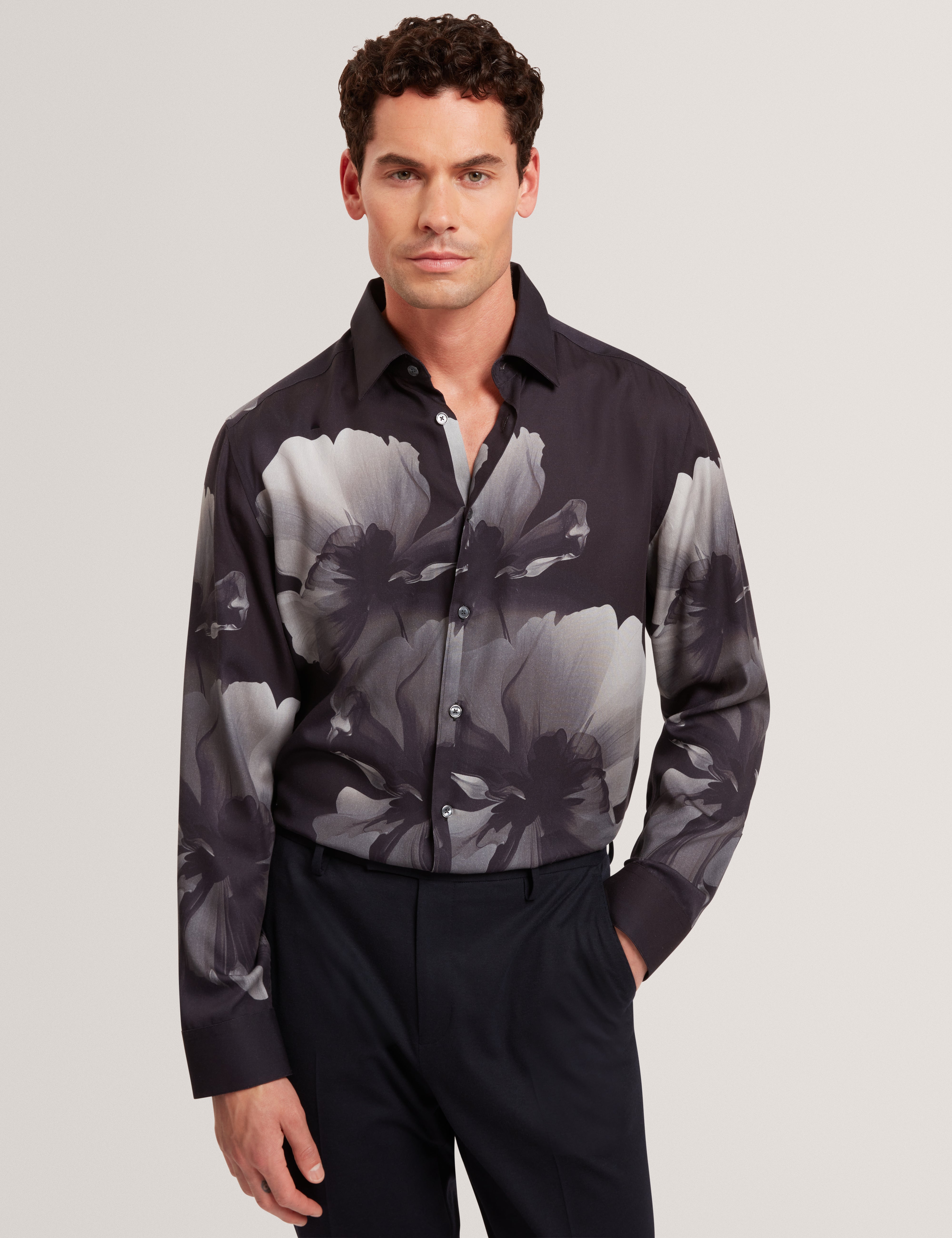 AMUND: LS Regular Fit Placement Floral