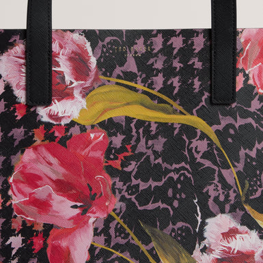 TULAH: Floral Printed Extra Large Icon Bag
