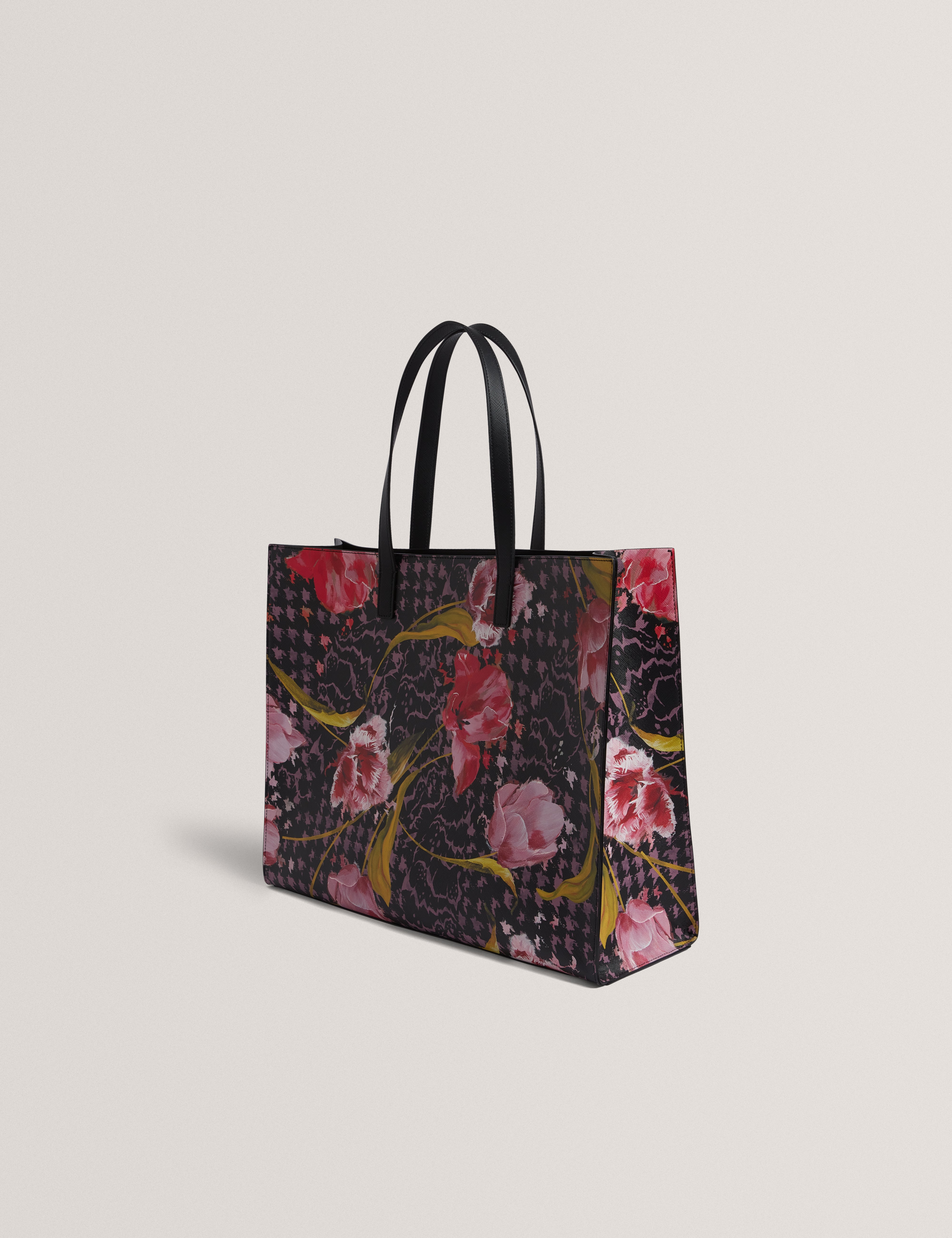 TULAH: Floral Printed Extra Large Icon Bag