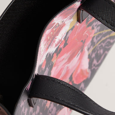 TALURA: Floral Printed Mini Icon Bag