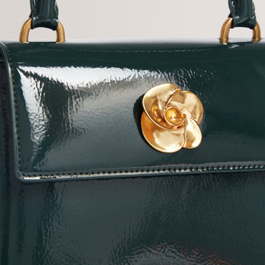 ROSEAU: Rose Detail Mini Crinkle Bag