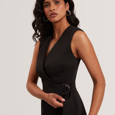 INDRIB: Tailored Wrap Midi Dress