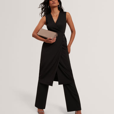 INDRIB: Tailored Wrap Midi Dress