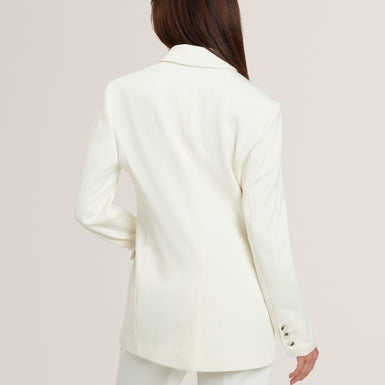 PAWLYN: Tailored Ponte Double Breasted Blazer