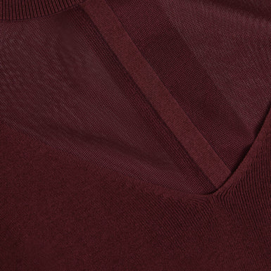 IBISSA: Knitted Top with Sheer Detailing