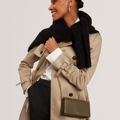 MAHIRAA: Crossbody Flapover Bag