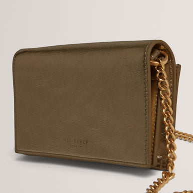 MAHIRAA: Crossbody Flapover Bag