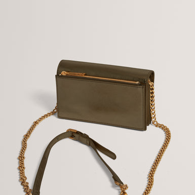 MAHIRAA: Crossbody Flapover Bag