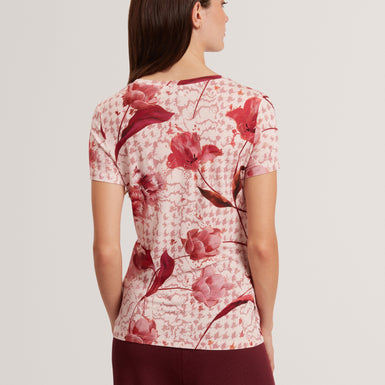 SORRENA: Printed Fitted Tee
