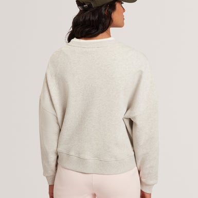 BROOKLA: Printed Embroidered Sweatshirt