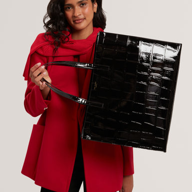 Women's VIVVIEN: Croc Effect Extra Large Icon Bag