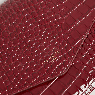 WESSLIE: Croc Effect Icon Envelope Pouch