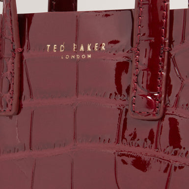 WENISSA: Croc Effect Mini Icon Bag