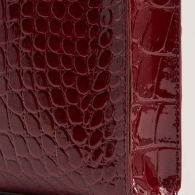 WENISSA: Croc Effect Mini Icon Bag