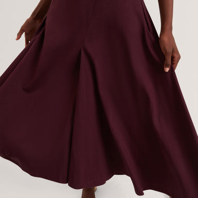 FUUSIA: Jersey Panelled Short Sleeve Midi Dress