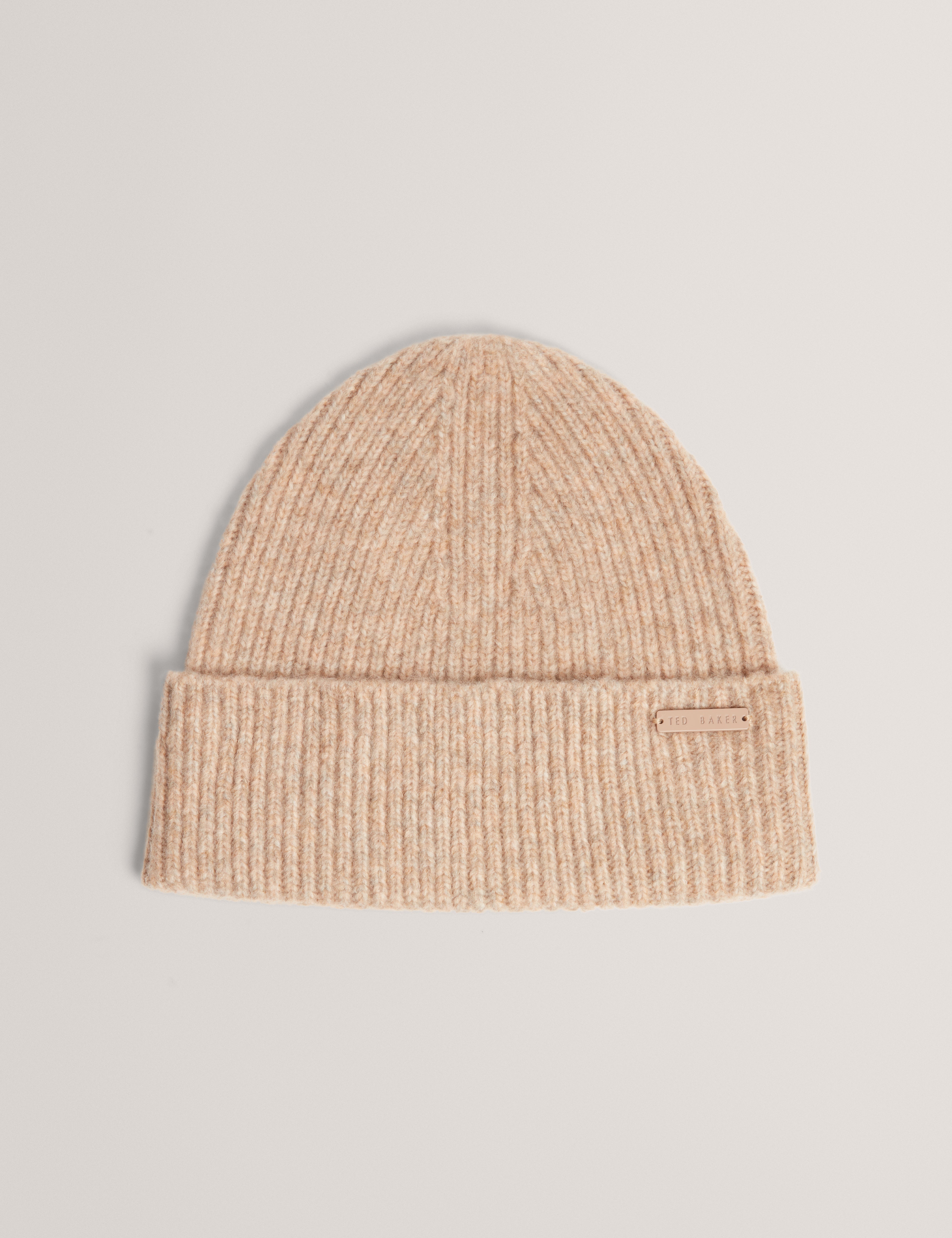 LIDIAAS: Knitted Ribbed Beanie Hat