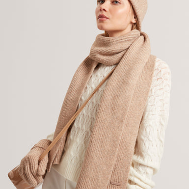LIDIIES: Knitted Ribbed Scarf