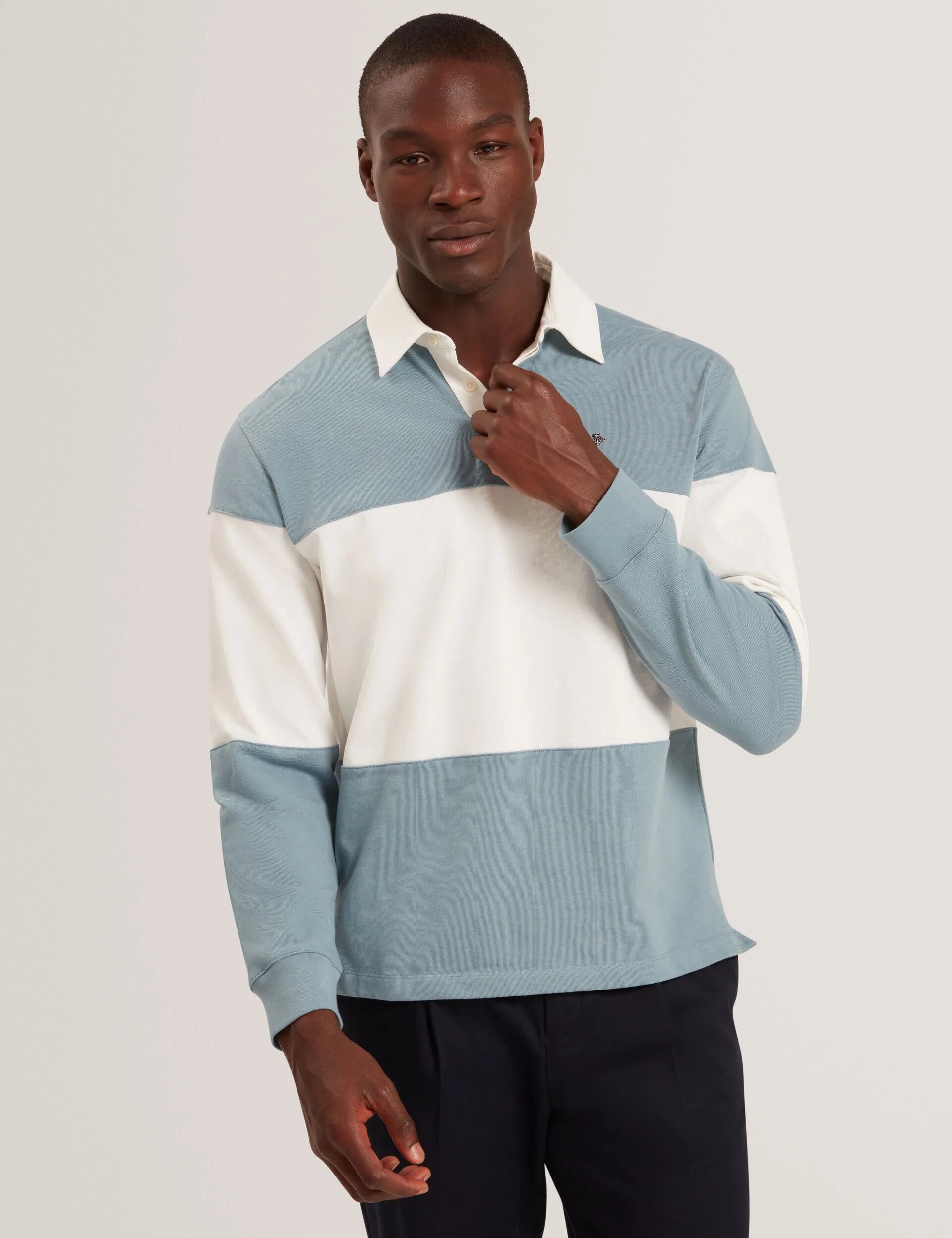 TRAVISS: Panelled Rugby Shirt