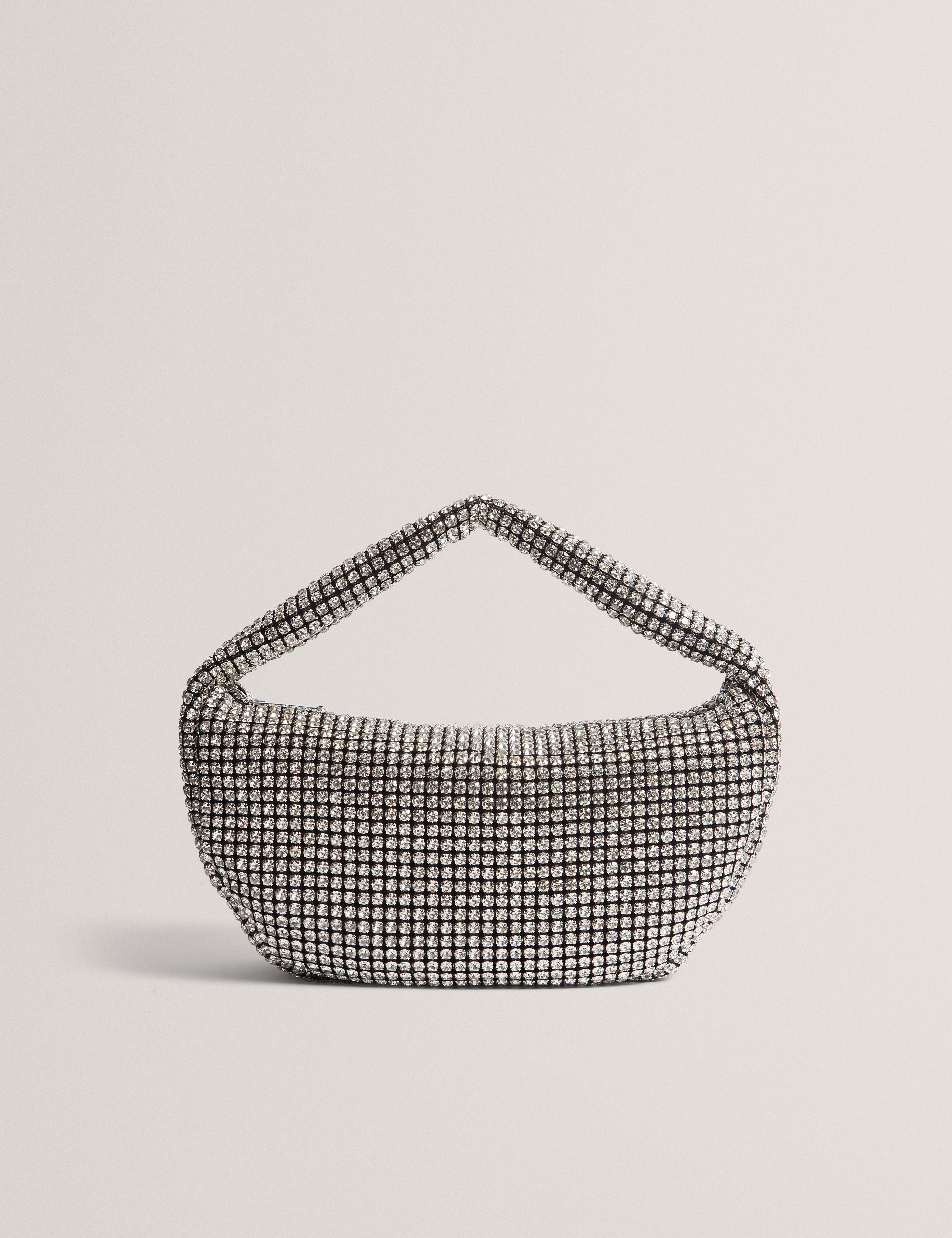 CRYSTIZ: Medium Crystal Slouchy Hobo Bag