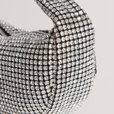 CRYSTIZ: Medium Crystal Slouchy Hobo Bag