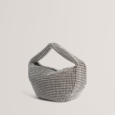 CRYSTIZ: Medium Crystal Slouchy Hobo Bag