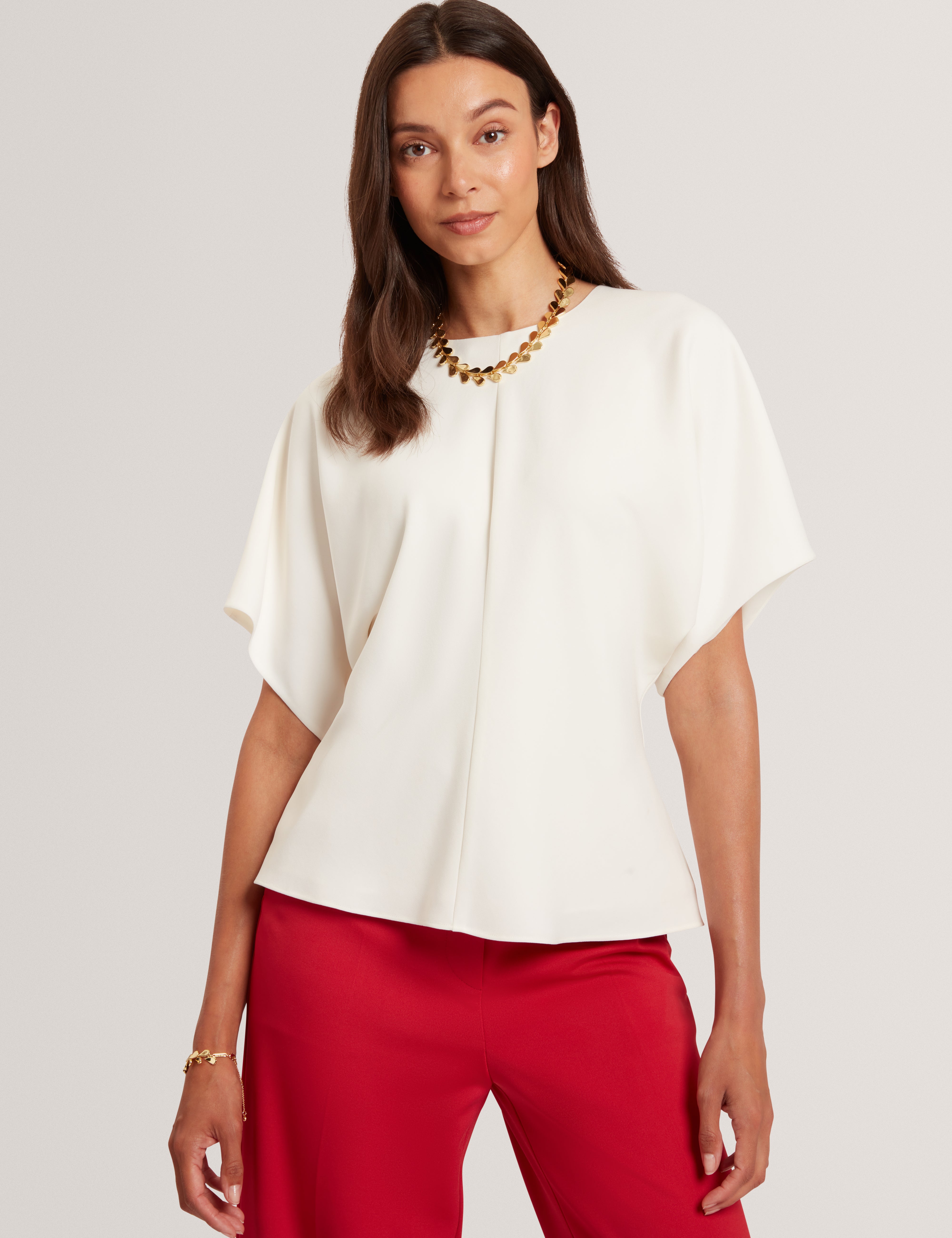 MARADAM: Slouch Sleeve Waisted Top